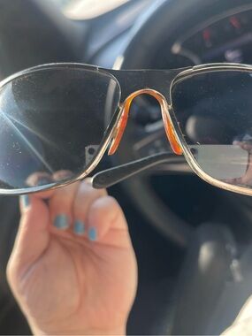 Harley-Davidson Clear Lens Glasses with Amber Nose Pads and Black Temples